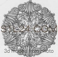 Розетки (ROSETTE_1633 -  | 3D model 3DSMAX / OBJ / STL) 3D модель для ЧПУ станка
